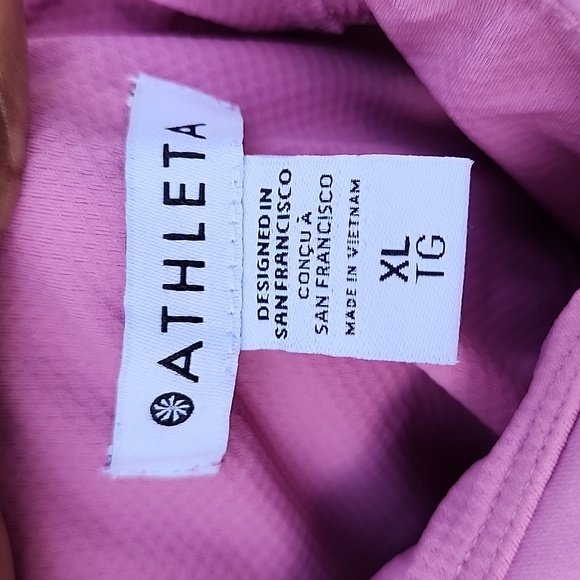Athleta Dress XL Pink Convertible Straps Removable Bra Cups Pockets Lightweight - Picture 4 of 5